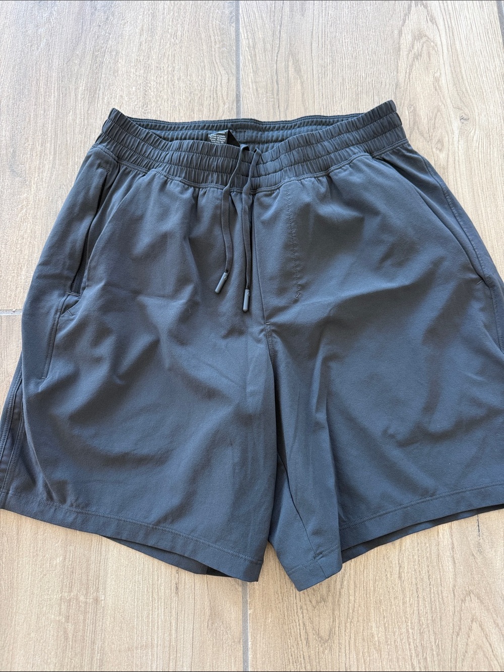 lululemon athletica Men's Charcoal Athletic Shorts with Drawstring